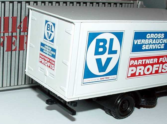 Foto 1:50 NZG Mercedes-Benz 814 2a Ko-LKW BLV Grossverbraucherservice - Partner für die Profis Werbemodell NZG 250