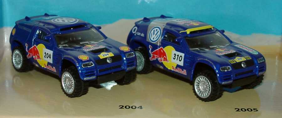 Foto 1:55 Race Touareg Set-Packung (Race Touareg Nr. 204 (2004) + Nr.310 (2005)) Werbemodell Norev 7L0099305DPDS