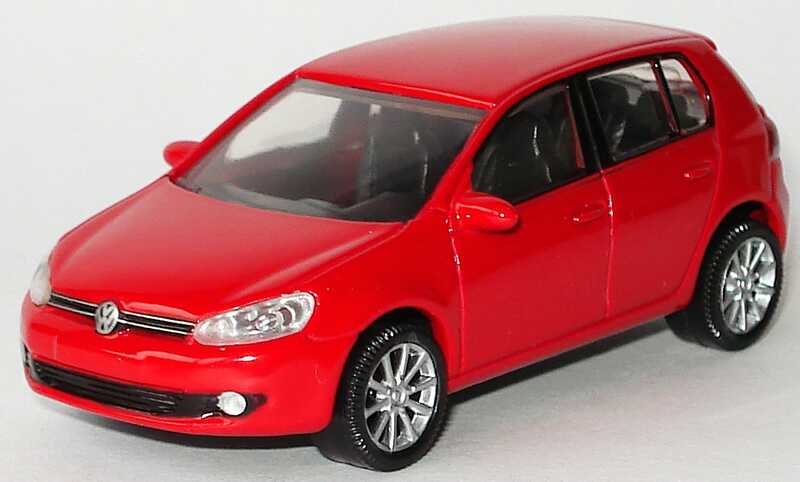 Foto 3Inch 1:57 VW Golf VI 5türig tornadorot Werbemodell Norev 5K0099305