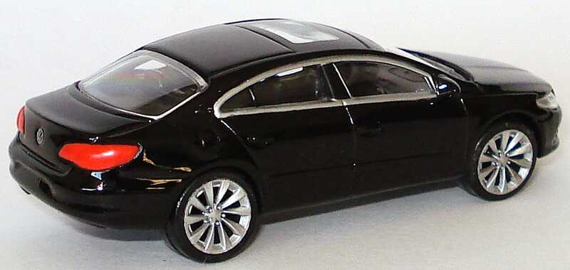 Foto 3Inch 1:57 VW Passat CC Coupé 2008 deepblack perleffekt Werbemodell Norev 3C8099305