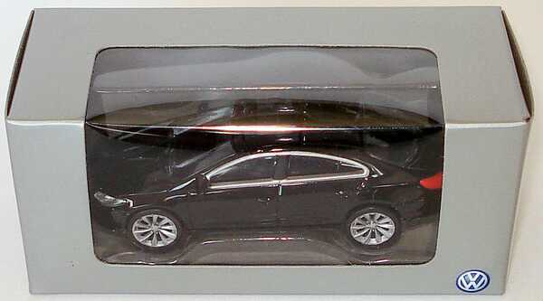 Foto 3Inch 1:57 VW Passat CC Coupé 2008 deepblack perleffekt Werbemodell Norev 3C8099305