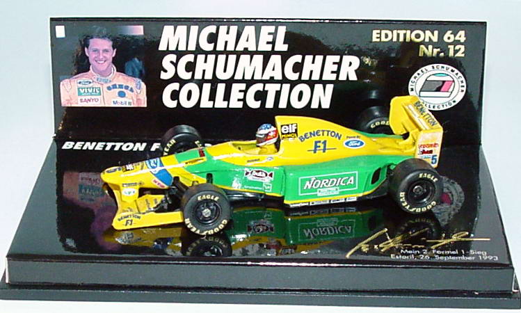 Foto 1:64 Benetton Ford B 193 Nr.5, Michael Schumacher (mein 2. Formel 1 Sieg) Paul´s Model Art MSC641112