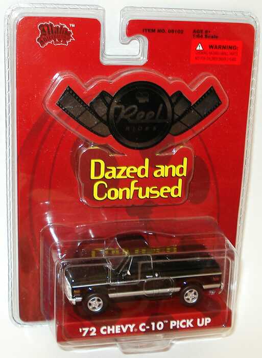 Foto 1:64 Chevrolet C-10 Pickup (1972) schwarz (Reel Rides, Movie: Dazed and Confused) Malibu International 09102