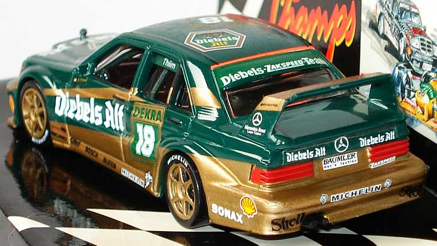 Foto 1:64 Mercedes-Benz 190E 2.5-16 Evolution II DTM 1992 Zakspeed, Diebels Alt Nr.18, Thiim Paul´s Model Art MCH651105