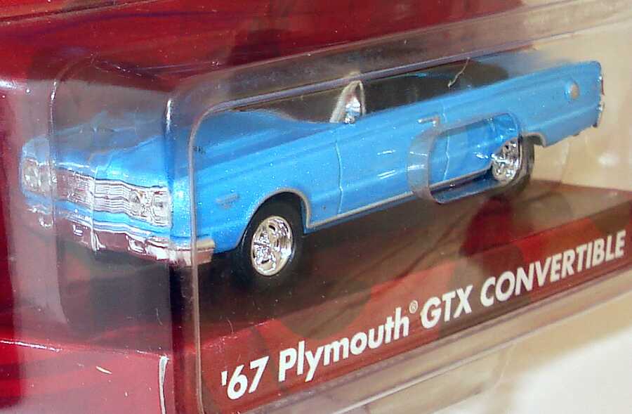 Foto 1:64 Plymouth GTX Convertible (1967) hellblau-met. (Reel Rides, Movie: Tommy Boy) Malibu International 09105
