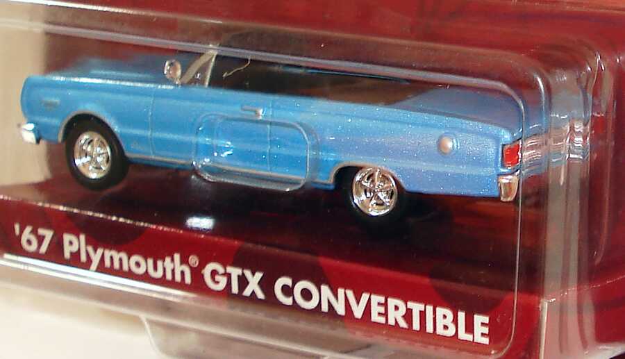 Foto 1:64 Plymouth GTX Convertible (1967) hellblau-met. (Reel Rides, Movie: Tommy Boy) Malibu International 09105