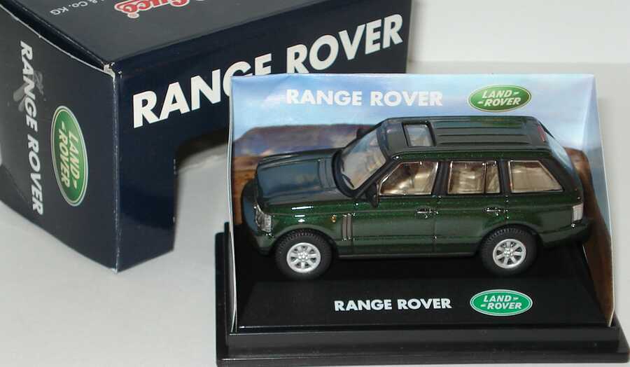 Foto 1:72 Range Rover (RR 3) grün-met. Werbemodell Schuco