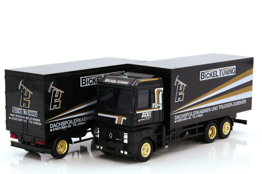 Camion Miniature Renault AE Magnum 1991 échelle 1/43 - Modèle Métal Collection Hachette IXO, Vert Mamba