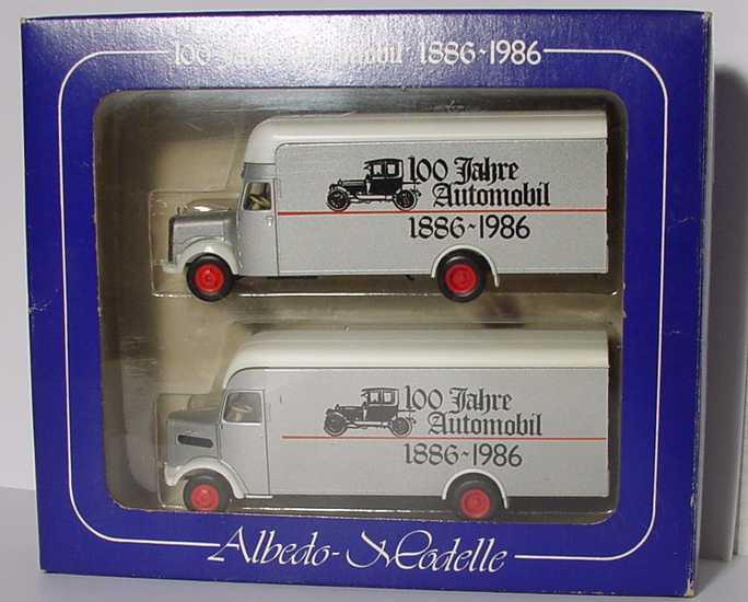 Foto 1:87 100 Jahre Automobil 1886-1986 (Mercedes-Benz L311 2a Ko-LKW + MAN 750 2a Ko-LKW) Albedo