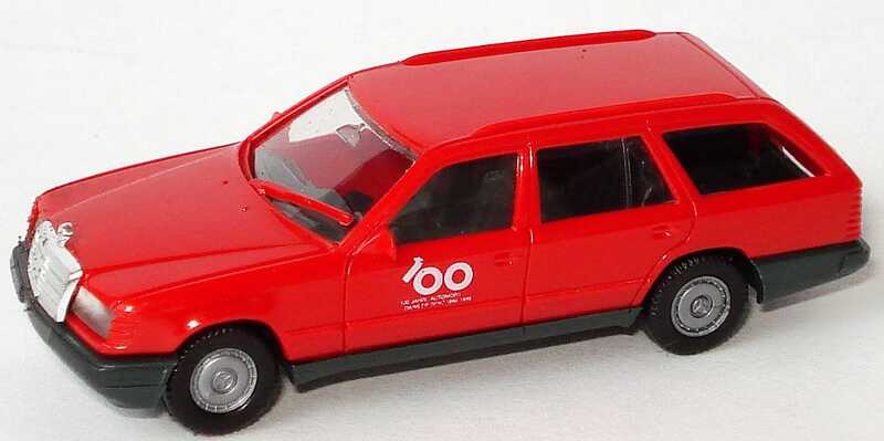 Foto 1:87 100 Jahre Automobil Daimler Benz 1886-1986 (500SE silbermet., 300TE rot, 560SEC graumet.) herpa 6840640300