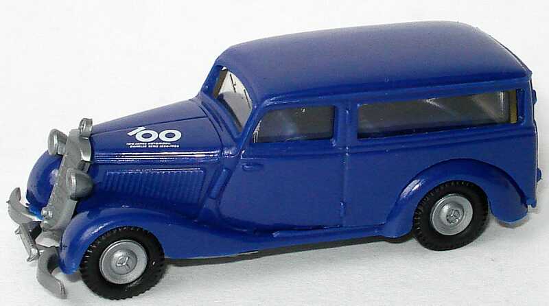 Foto 1:87 100 Jahre Automobil Daimler Benz 1886-1986 (5x Mercedes 170 V) herpa 6840641800