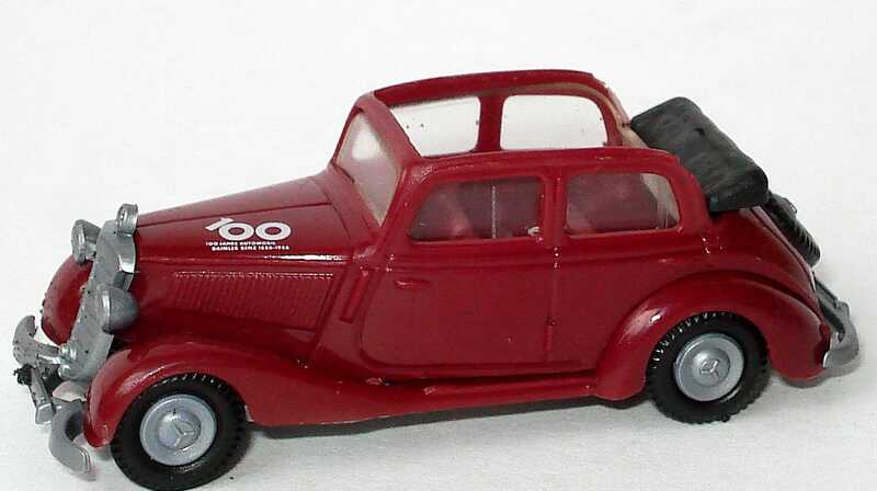 Foto 1:87 100 Jahre Automobil Daimler Benz 1886-1986 (5x Mercedes 170 V) herpa 6840641800