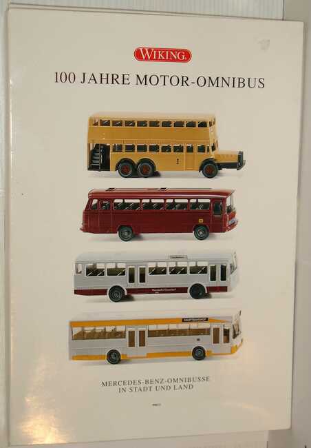Foto 1:87 100 Jahre Motor-Omnibus Setpackung (Mercedes D 38 BVG + O 302 DB + O 305 Rheinbahn Düsseldorf + O 405 SSB) Wiking 99005