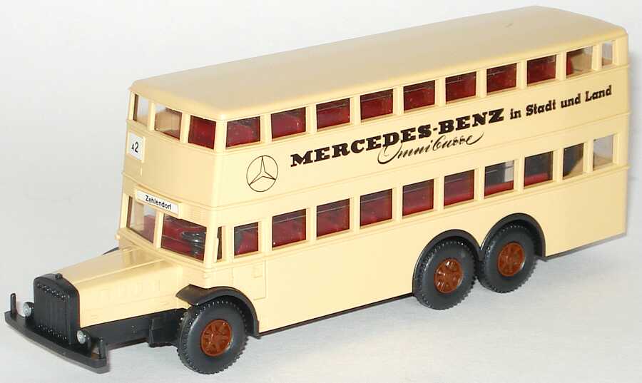 Foto 1:87 100 Jahre Omnibus - Mercedes-Benz Omnibusse in Stadt und Land Setpackung (Berliner Doppelstockbus + O 302 + O 305 + O 405) Werbemodell - Version Stadt Wiking