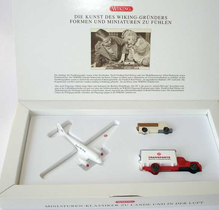 Foto 1:87 100 Jahre Peltzer II - Miniaturenklassiker zu Lande und in der Luft (Ford 3500 Ko-Lkw + DC-3 Dakota M 1:200 + DKW Schnelllaster Pritsche) Wiking 99030