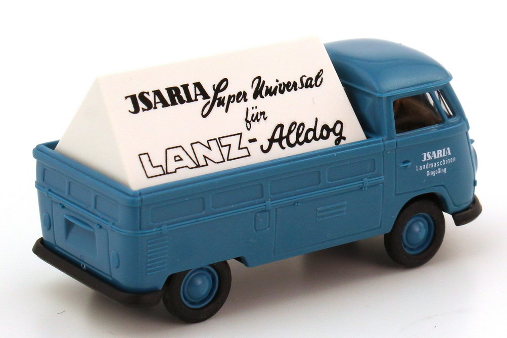 Foto 1:87 Set-Packung 50 Jahre Goggo-Mobil (VW T1 Kundendienst + VW T1 Isara-Reklame + Goggo Transporter Vorführfahrzeug) Brekina 90393
