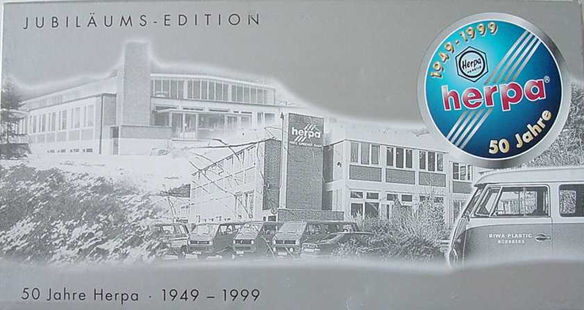 Foto 1:87 50 Jahre Herpa - 1949-1999 (MB Actros Autotransporter + Ford Escort RS + BMW 3.0 CSi + Ford Escort + Renault A110 + Ford Taunus + MB 280 SL) herpa 188548