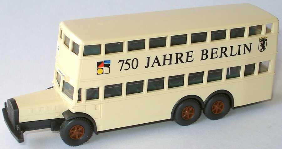 Foto 1:87 750 Jahre Berlin Omnibus-Set (MAN SD 200 + Büssing D2U + D38) Wiking