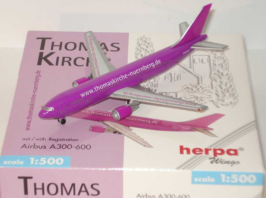 Foto Airbus A300-600 www.thomaskirche-nuernberg.de herpa Wings 501958