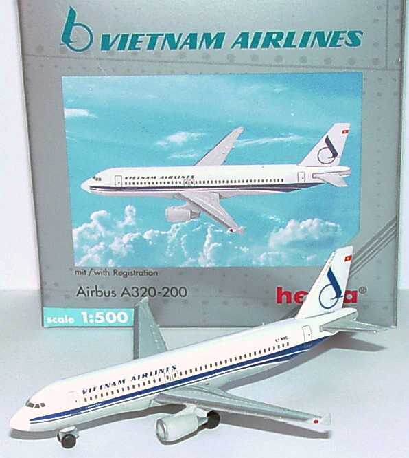 Foto 1:500 Airbus A320-200 Vietnam Airlines (Yesterday-Serie) herpa Wings 501729
