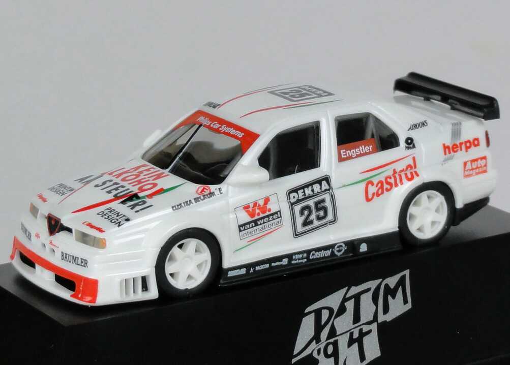 Foto 1:87 Alfa Romeo 155 V6 TI DTM 1994 Engstler, Herpa, Kein Alkohol am Steuer Nr.25, Engstler herpa 036078