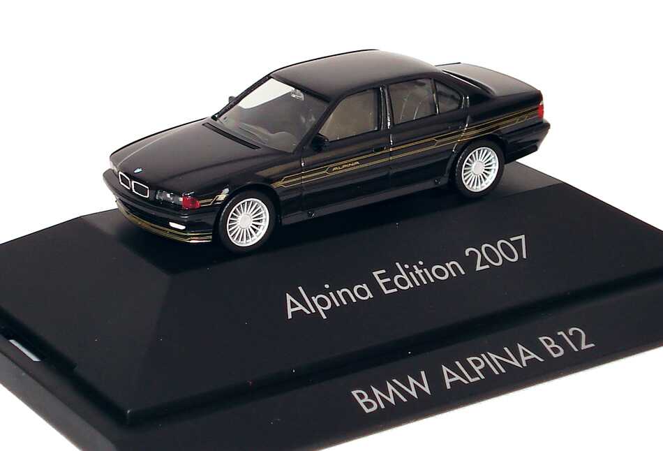 Foto 1:87 Alpina B12 5,7 (E38) schwarz Alpina Edition 2007 herpa 101790