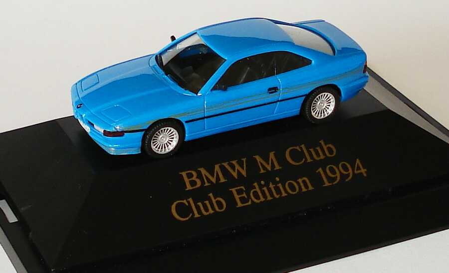 Foto 1:87 Alpina B12 6,0 Coupé (E31) rivierablau BMW M Club, Club Edition 1994 herpa