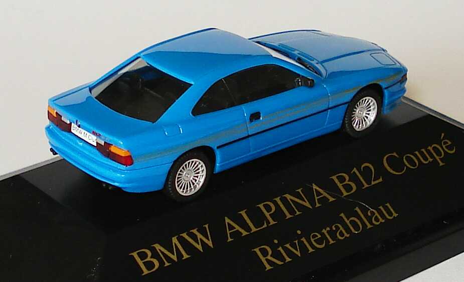 Foto 1:87 Alpina B12 6,0 Coupé (E31) rivierablau BMW M Club, Club Edition 1994 herpa