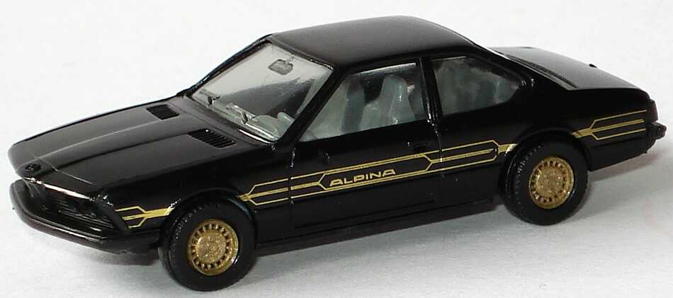 Foto 1:87 Alpina B7 Turbo Coupé (E24) schwarz/gold (Frontspoiler fehlt) herpa