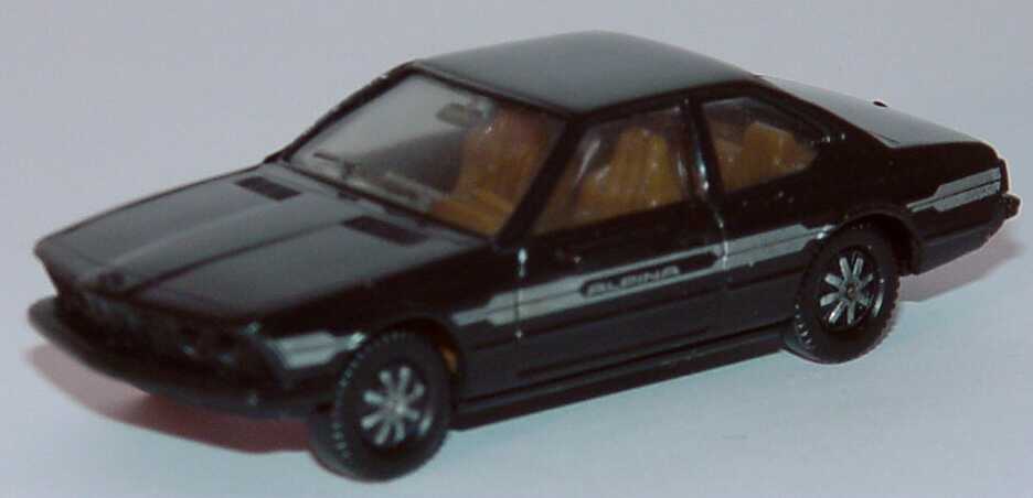 Foto 1:87 Alpina B7 Turbo Coupé (E24) schwarz/silber, IA beige (ohne Frontspoiler) herpa