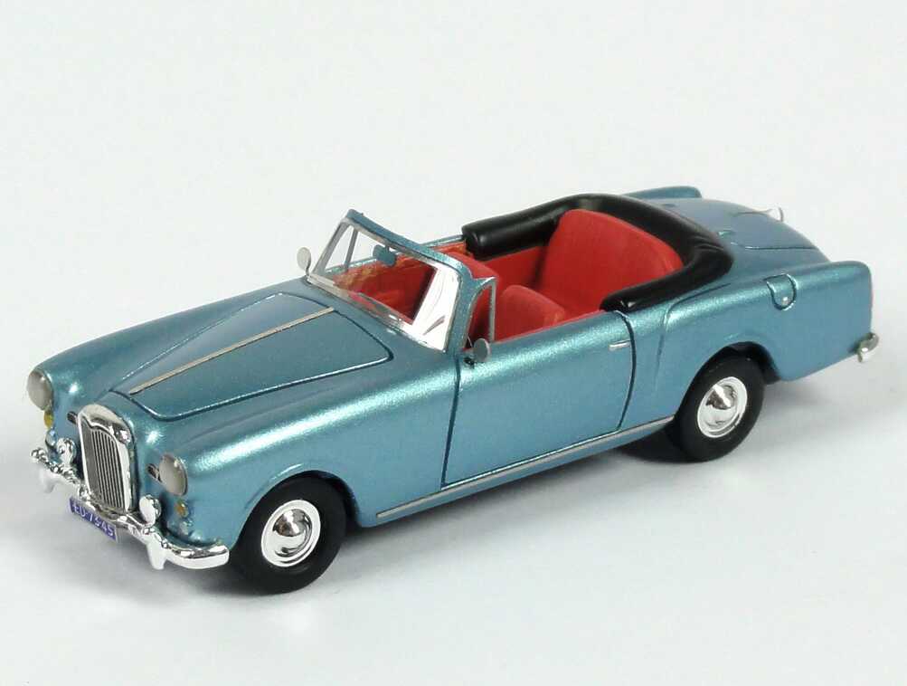 Foto 1:87 Alvis TD 21 DHC MK I Cabrio silber-blau-met. NEO Scale Models 87345