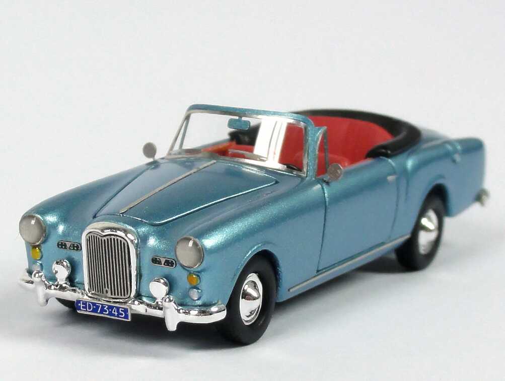 Foto 1:87 Alvis TD 21 DHC MK I Cabrio silber-blau-met. NEO Scale Models 87345