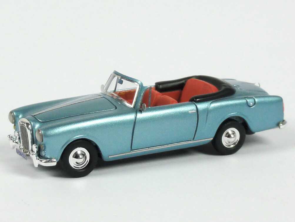 Foto 1:87 Alvis TD 21 DHC MK I Cabrio silber-blau-met. NEO Scale Models 87345