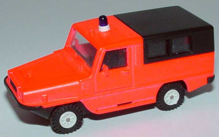 Foto 1:87 Amphi Ranger Feuerwehr tagesleuchtrot Rietze