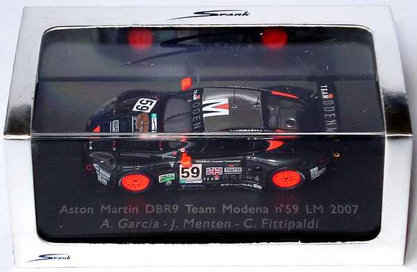 Foto 1:87 Aston Martin DBR9 24h von Le Mans 2007 Team Modena Nr.59, Garcia / Menten / C. Fittipaldi Spark 87S037