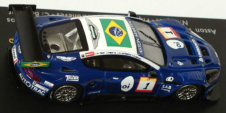 Foto 1:87 Aston Martin DBR9 Mil Milhas Brasil 2006 oi, Unibanco, Cirtek Motorsport Nr.1, Piquet Jr./ Castroneves / Bouchut (Sieger) Spark 87S025