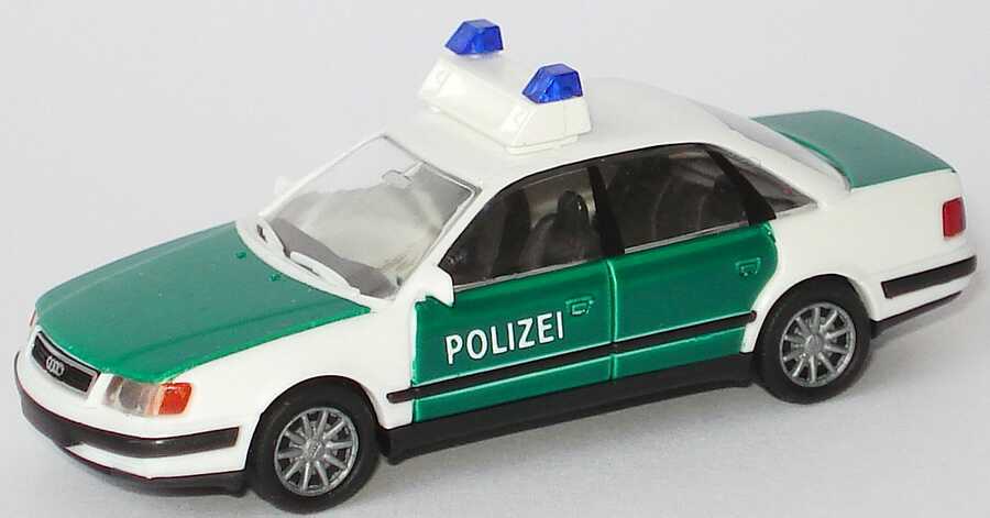 Foto 1:87 Audi 100 (C4) Polizei grün/weiß (Speichenfelgen) Rietze 50423