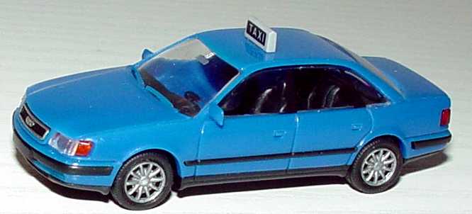 Foto 1:87 Audi 100 (C4) Taxi (Italien) blau Rietze 30422