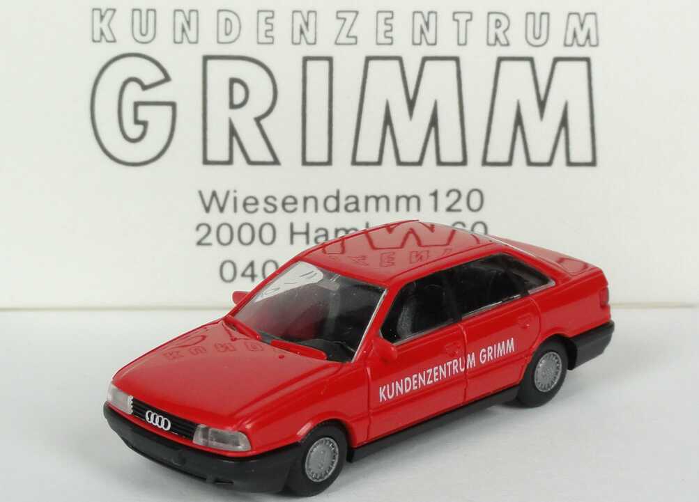 Foto 1:87 Audi 80 rot Kundenzentrum Grimm, Hamburg Rietze