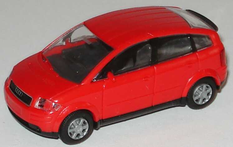 Foto 1:87 Audi A2 rot (Spiegel fest) Rietze 11000