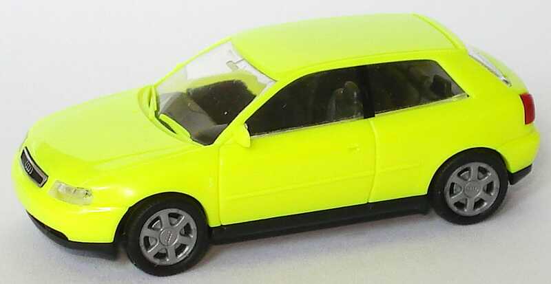 Foto 1:87 Audi A3 3türig neongelb Rietze 10780