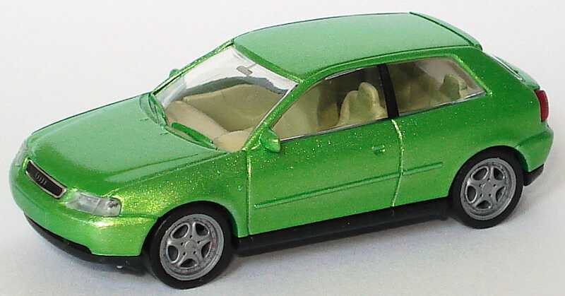 Foto 1:87 Audi A3 3türig viperngrün-met. (Fremdlackierung) Rietze 20780