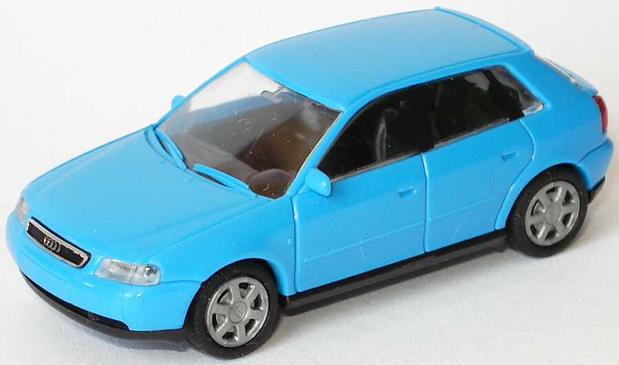 Foto 1:87 Audi A3 4türig azurblau Rietze 10980