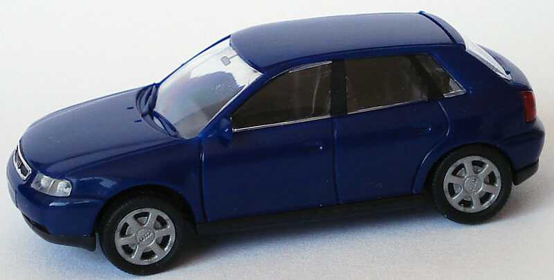 Foto 1:87 Audi A3 4türig dunkelblau Rietze