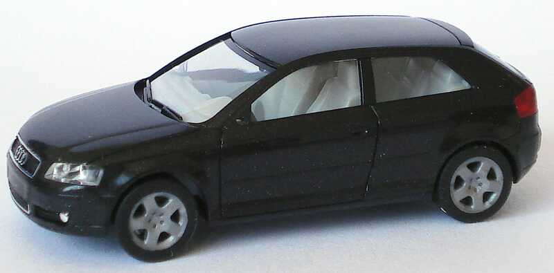 Foto 1:87 Audi A3 Facelift 2003 schwarz-met. herpa 033183