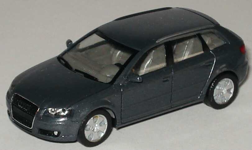 Foto 1:87 Audi A3 Sportback delphingrau-met. herpa