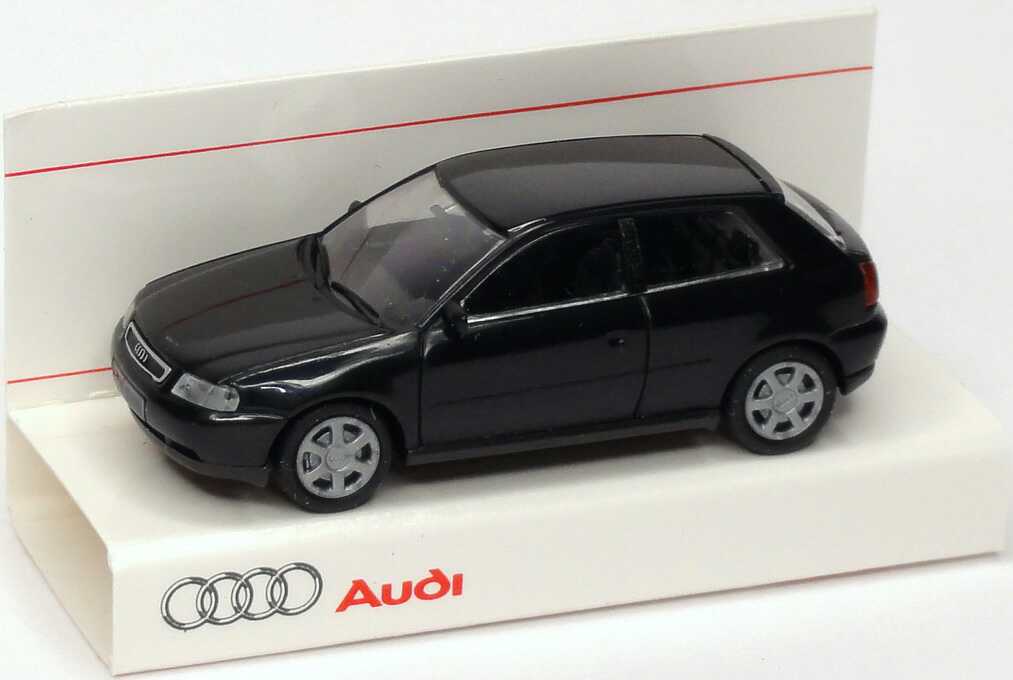 Foto 1:87 Audi A3 schwarz Werbemodell Rietze