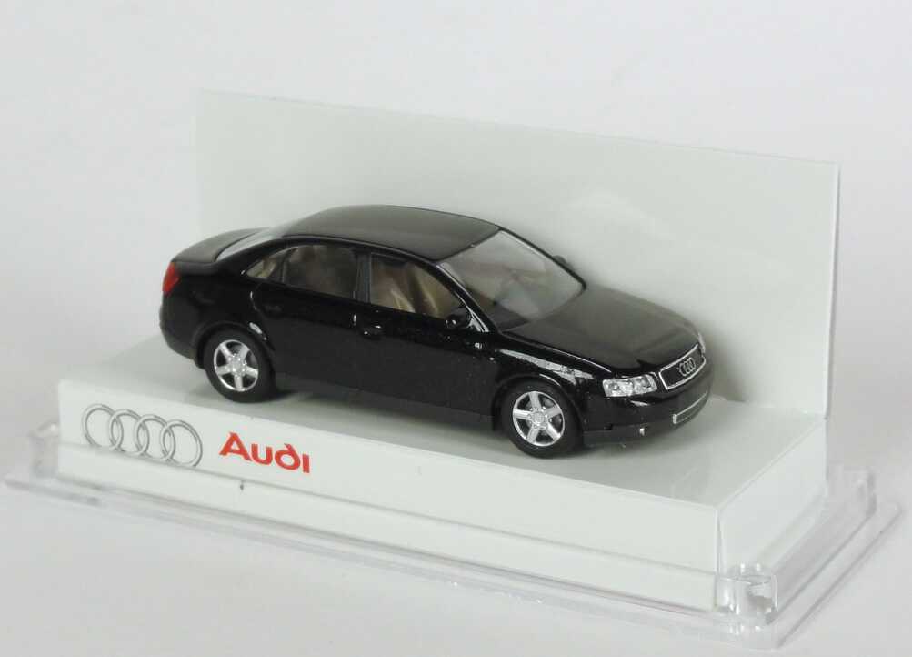 Foto 1:87 Audi A4 3.0 quattro (B6) ebonyschwarz-met. (kleine Verpackung)Werbemodell Busch 5010004142