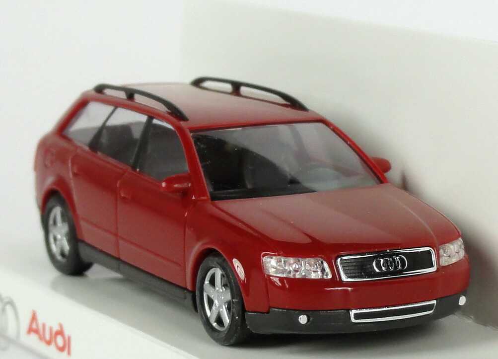 Foto 1:87 Audi A4 Avant 3.0 quattro (B6) amulettrot (kleine Verpackung)Werbemodell Busch 5010104222