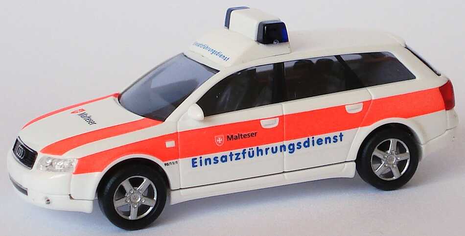 Foto 1:87 Audi A4 Avant 3.0 quattro (B6) ELW Malteser, Einsatzführungsdienst Busch 49263